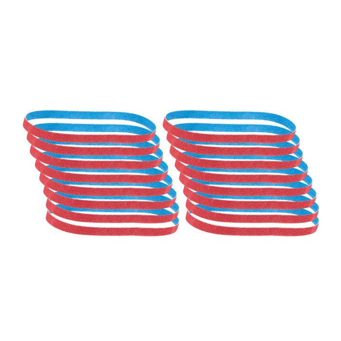Milwaukee 40-120-18Bandfile 1/2" x 18" Assorted Grit Bandfile Belts Bundle - Image 1