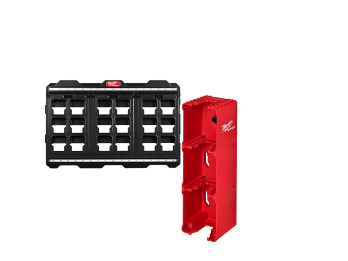 Milwaukee 48-22-8496-M18 PACKOUT Large Wall Plate w/ M18 Battery Rack - Image 1