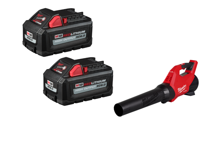 Milwaukee M18 Blower w/ REDLITHIUM HIGH OUTPUT XC6.0 Battery - 2 PK - Image 1