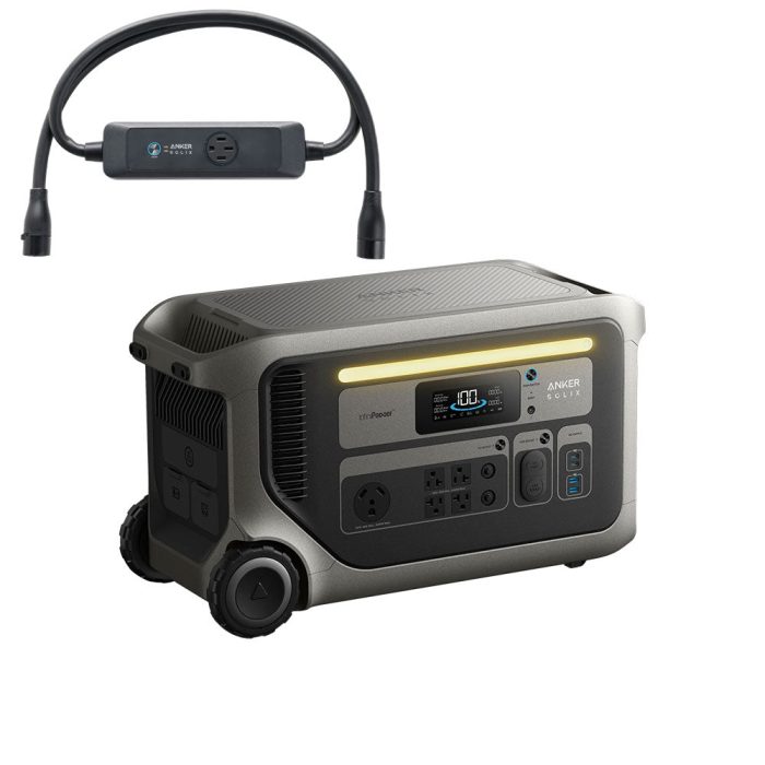 Anker B1782115 SOLIX F3000 2 3072Wh Portable Power Station w/ Double Voltage Hub - Image 1