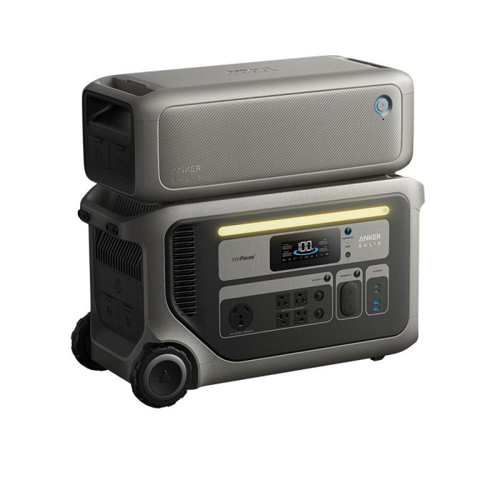 Anker B1782112 SOLIX F3000 3072Wh Portable Power Station w/ Expansion Battery - Image 1