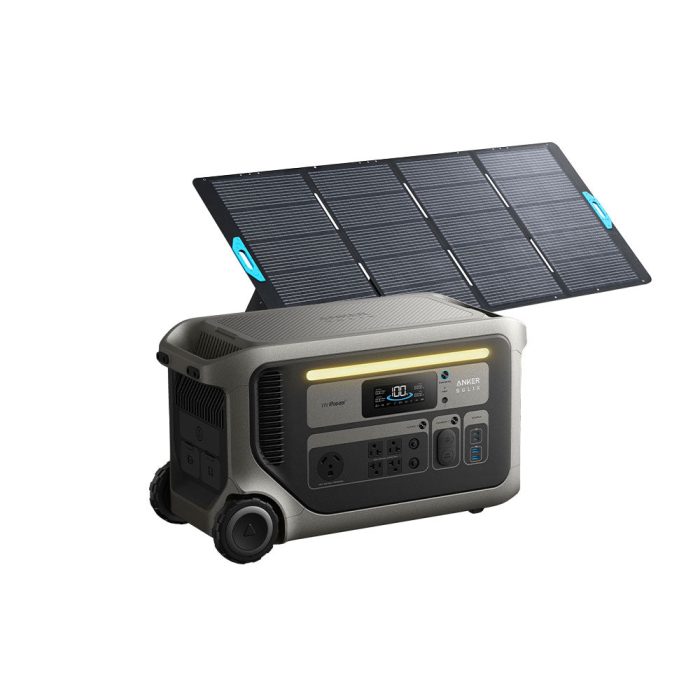 Anker B1782119 SOLIX F3000 3072Wh Portable Power Station w/ Portable Solar Panel - Image 1
