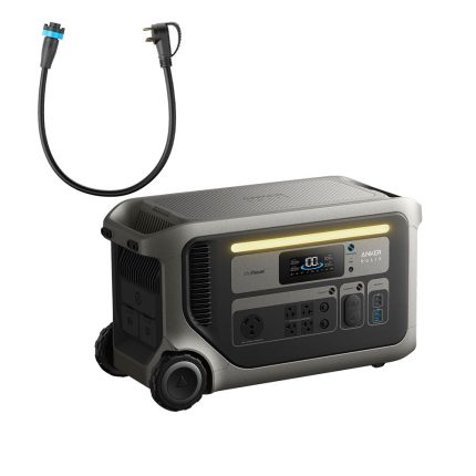 Anker B1782111 SOLIX F3000 3072Wh Power Station w/TT-30 Generator Cable