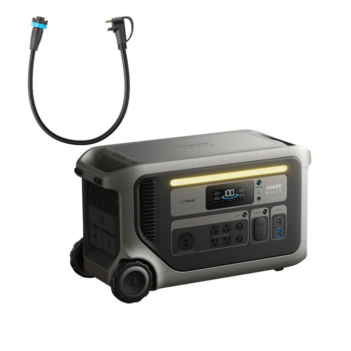 Anker B1782111 SOLIX F3000 3072Wh Power Station w/TT-30 Generator Cable - Image 1