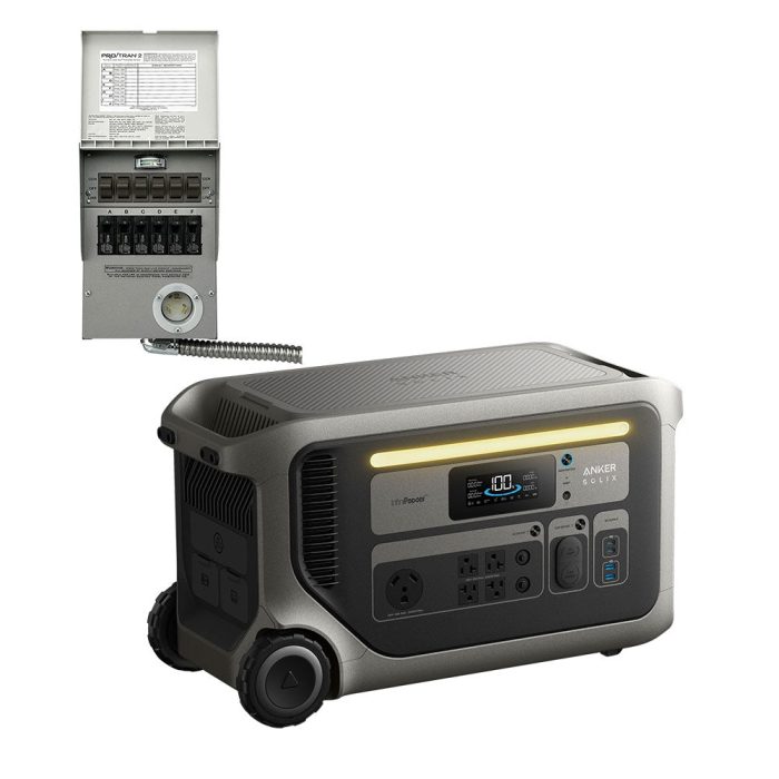 Anker B178211T SOLIX F3000 3072Wh Portable Power Station w/ 30A Transfer Switch - Image 1