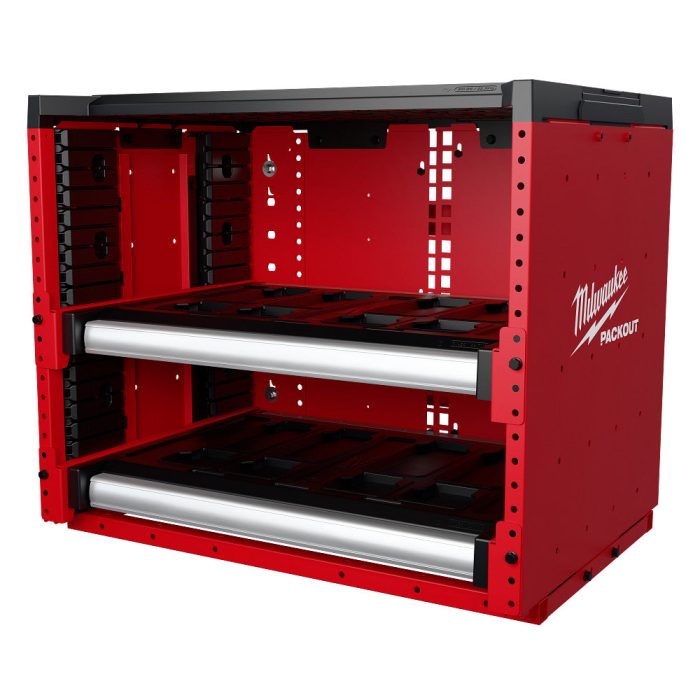 Milwaukee 48-21-8000 PACKOUT Modular Storage System Rack w/ Sliding Drawers - Image 1