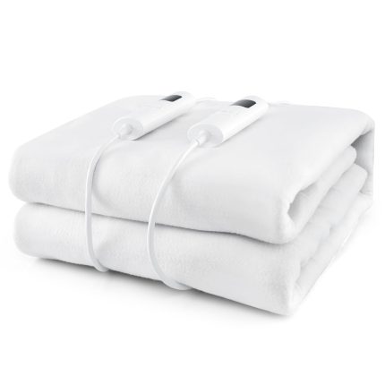 Giantex Heated Mattress Pad, Machine Washable Bed Warmer with Dual Controller - Full