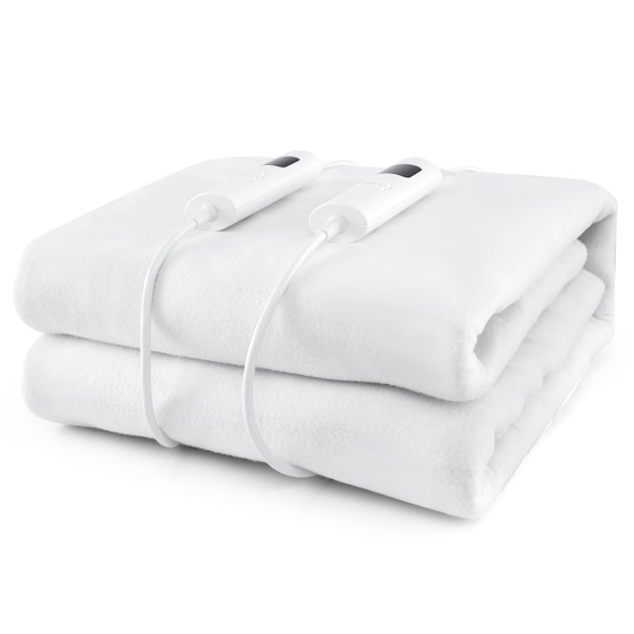 Giantex Heated Mattress Pad, Machine Washable Bed Warmer with Dual Controller - Full - Image 1