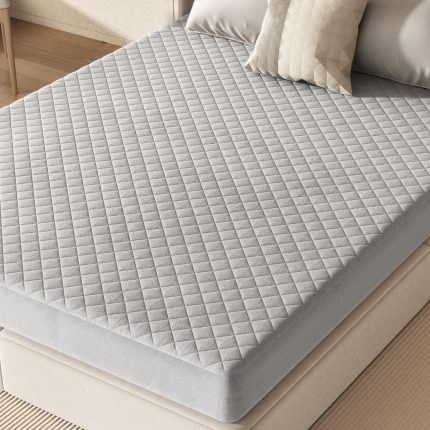 Giantex Mattress Topper Cover, Soft Velvet Mattress Protector with Deep Pockets - Queen