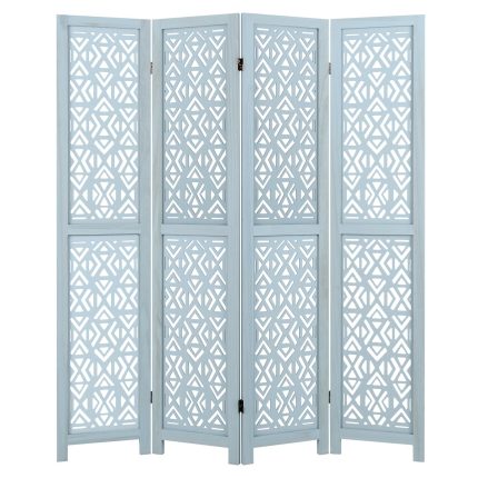Giantex Room Divider 4/6 Panels - Boho Room Dividers with Carved Cutout Pattern & Solid Wood Frame, Fully Assembled