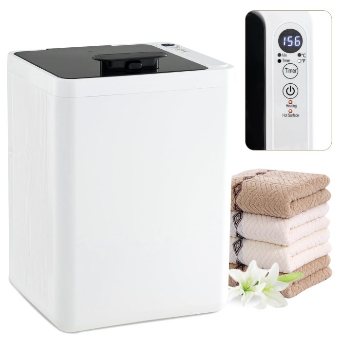 Giantex Towel Warmer for Bathroom, 23L Luxury Towel Warmer Bucket with LED Screen - Image 1