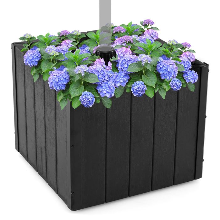 Giantex 88 lbs Umbrella Base with Fillable Planter with 4 Rollers - Image 1