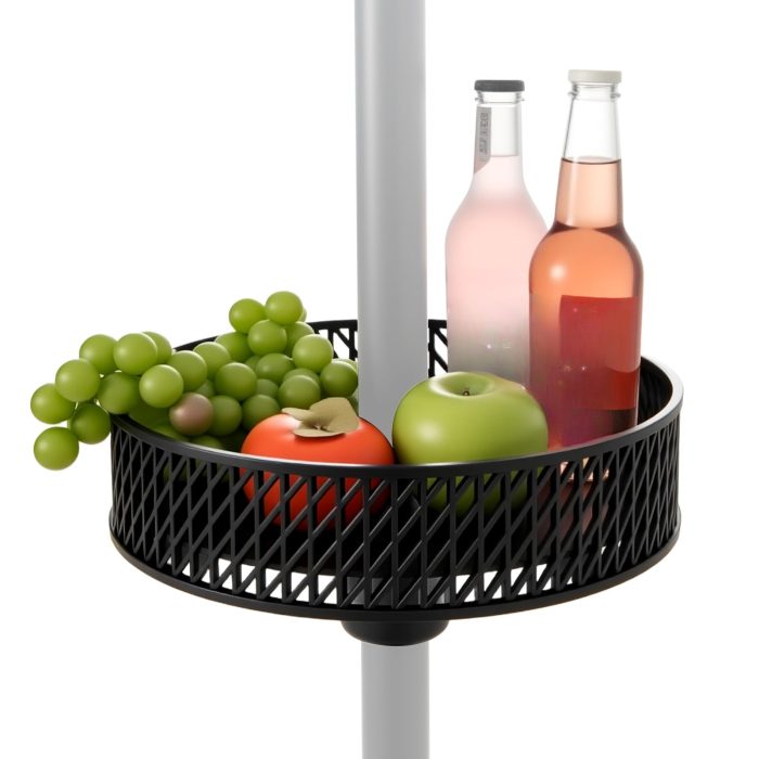 Giantex Portable Outdoor Side Table with Umbrella Hole - Image 1