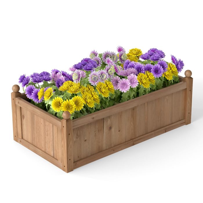 Giantex Wood Raised Garden Bed - Image 1