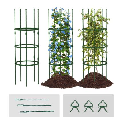 Giantex 2 in 1 Round Trellis for Climbing Flower Vegetable Fruit