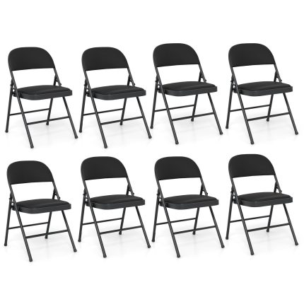 Giantex Portable Party Chairs with Metal Frame - 8