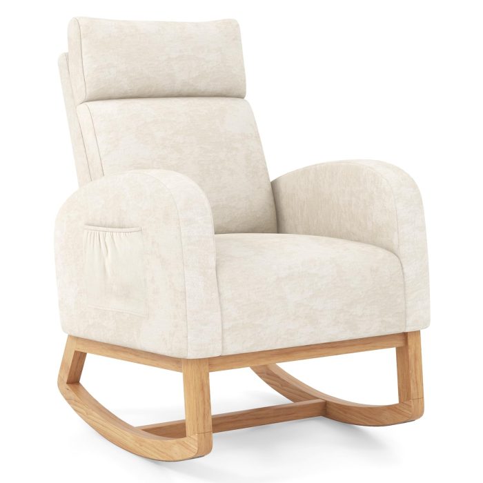 Giantex Rocking Chair Nursery for Living Room - 1 - Image 1