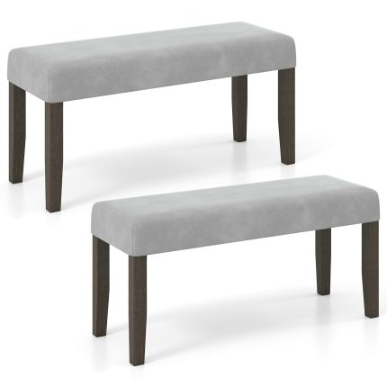 Giantex 42" Upholstered Dining Bench with Velvet Padded Seat - 2 Pounds