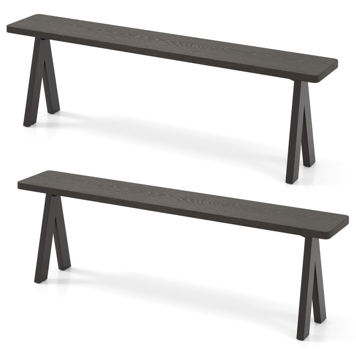 Giantex Outdoor Patio Bench for 4 to 6 Person for Backyard - Image 1