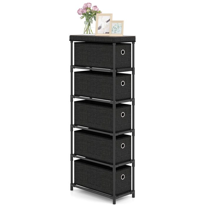 Giantex Dresser with 5 Drawers for Living Room - Image 1