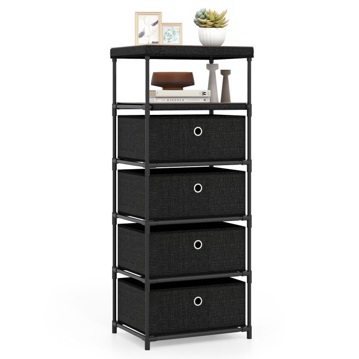 Giantex Dresser with 4 Drawers for Living Room - Image 1