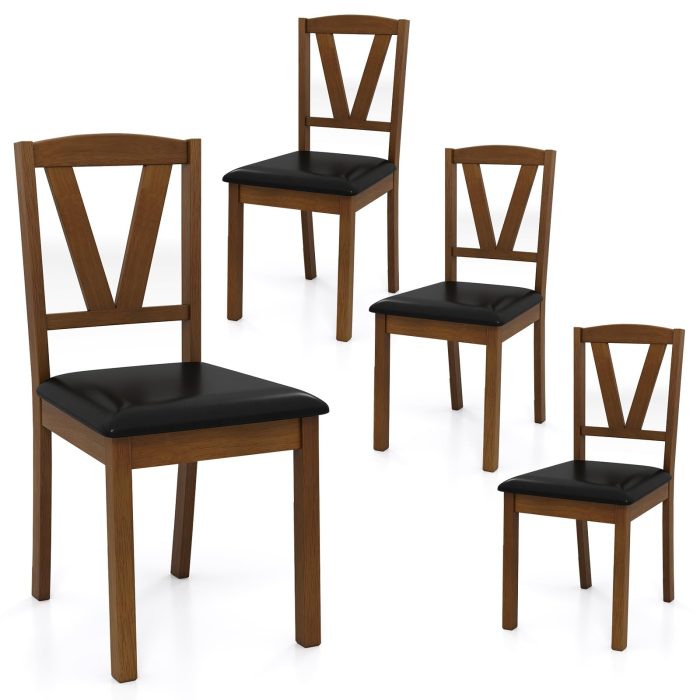 Giantex Wooden Dining Chairs Set (2/4) - 2 - Image 1
