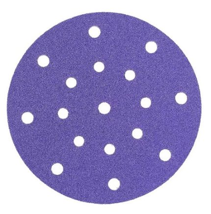 150mm x 15 Hole Ceramic Grain Film Backed Sanding Discs 100 Pack - P80