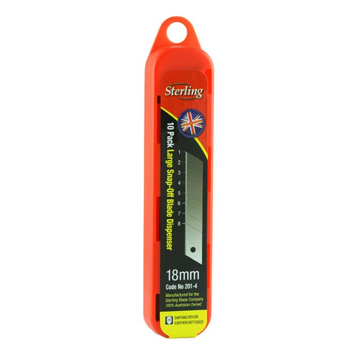 Stirling 18mm Heavy Duty Use Snap Off Blades - Made In Sheffield, England - Image 1