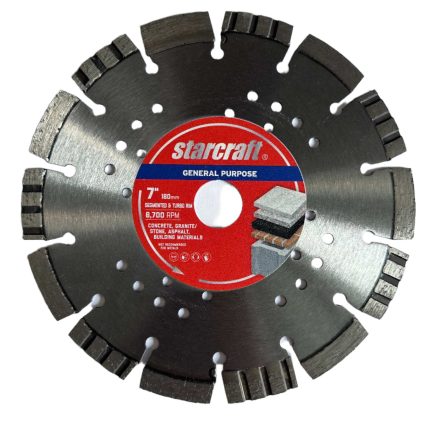 Starcraft Laser Welded General Purpose Segmented And Turbo Diamond Wheels - 180x2.4x10x22