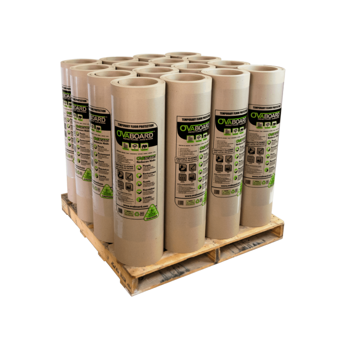 Buy The Pallet - 16 Rolls OvaBoard Contractor Grade Vapour Permeable Floor Protection - Image 1
