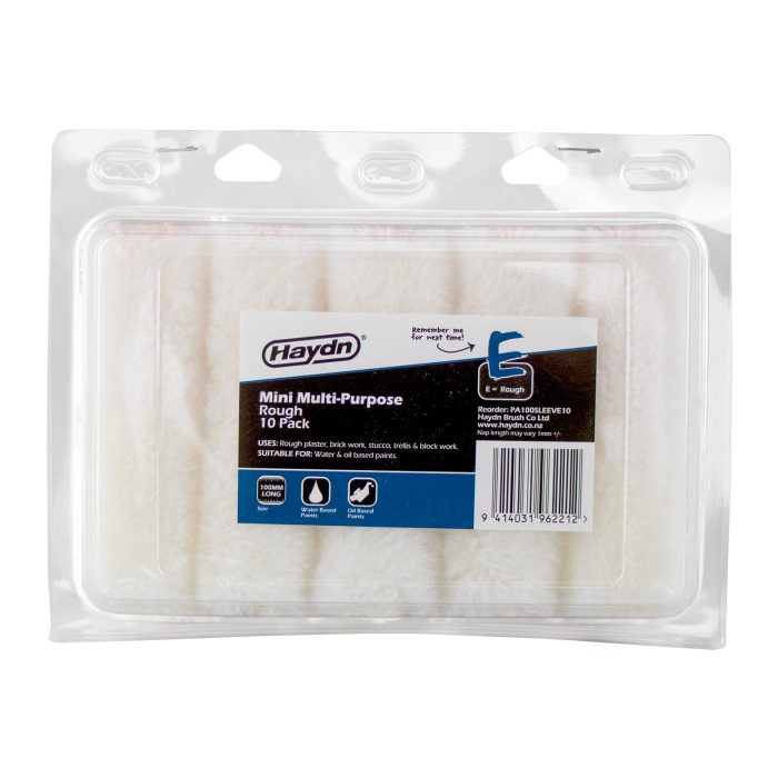 Haydn 100mm x 15mm Rough Surfaces Multi Purpose Mini Roller Sleeves - Image 1