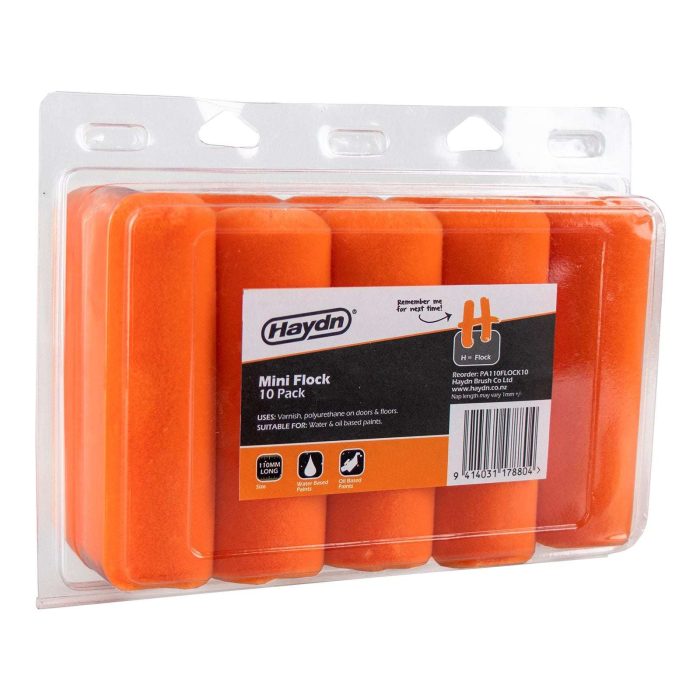 110mm Flock Foam Mini Roller Sleeves - Perfect For Polyurethane - Image 1