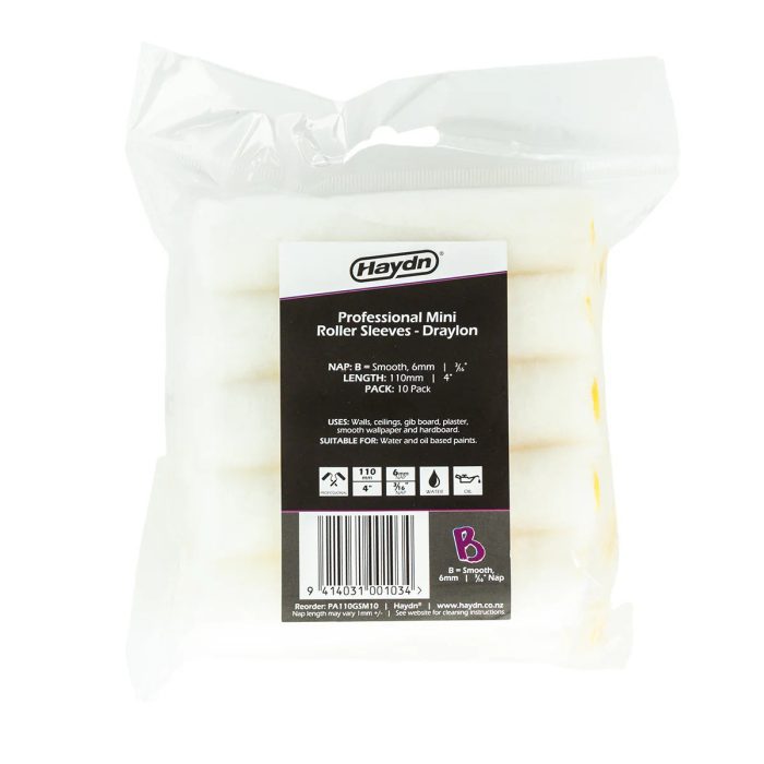 Haydn 110mm x 6mm Premium Draylon All Purpose Sleeve - 10 Pack - Image 1